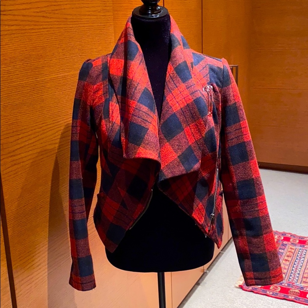 Wool cropped jacket